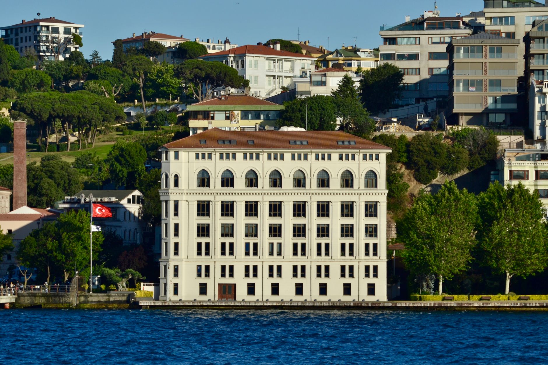 Elegant seaside building in Istanbul near Bosphorus, showcasing classic architecture. — How to Use Bonus Coins Effectively